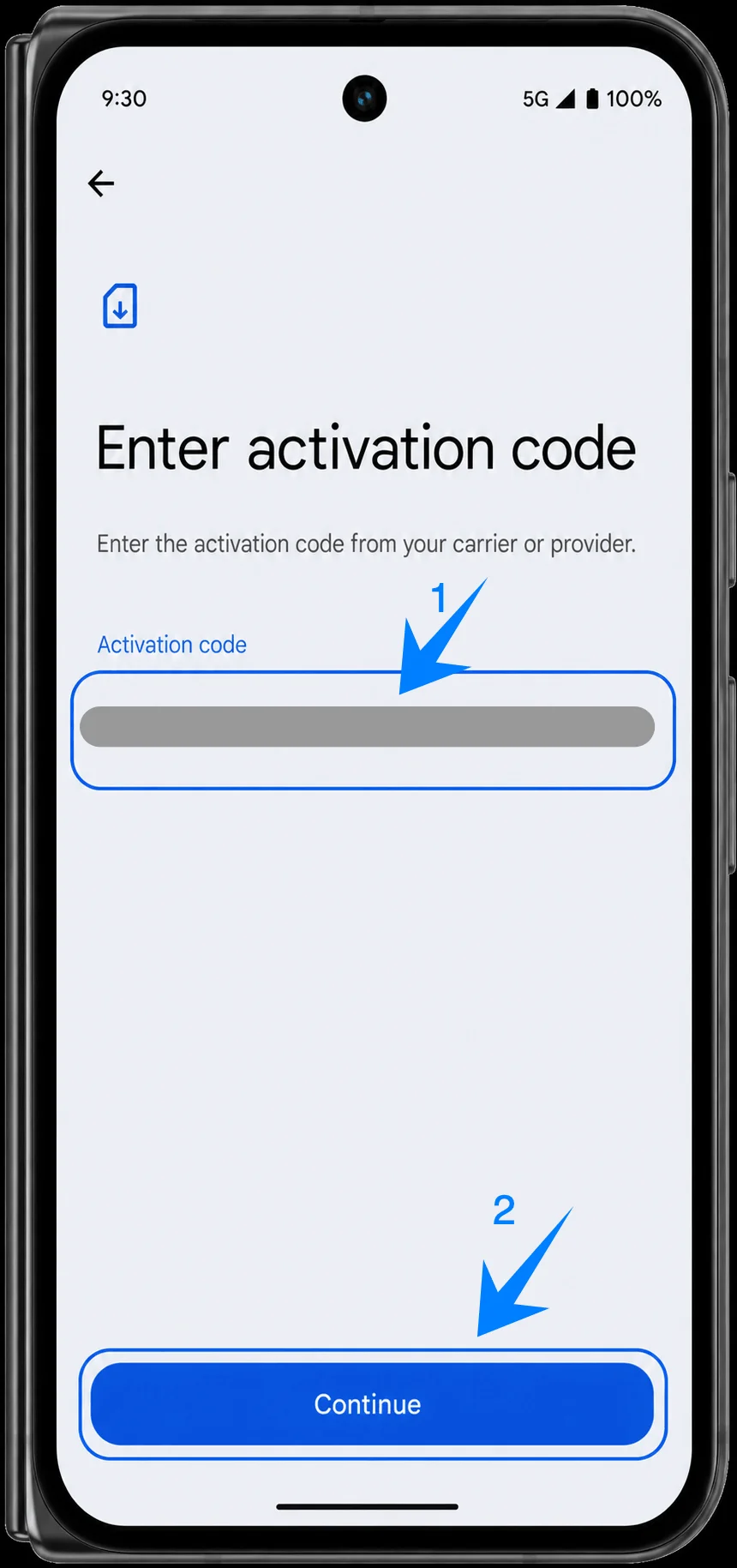 Activation Code Pixel 10 Pro Fold
