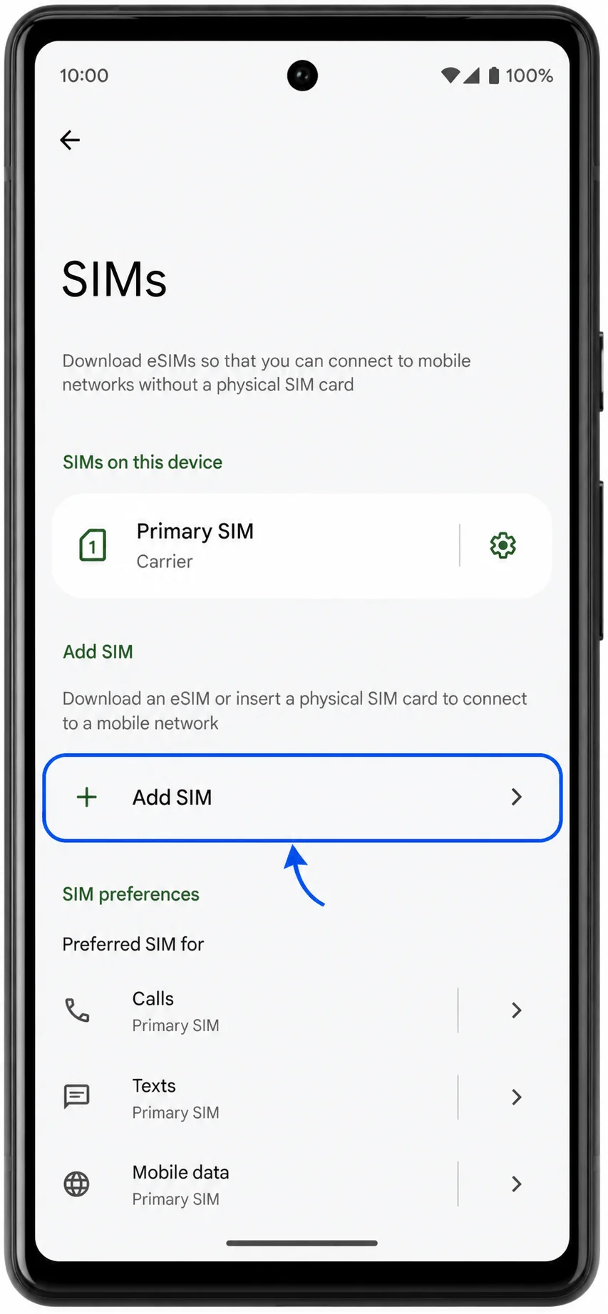 Add eSIM 6a