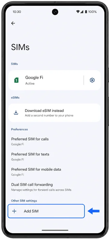 Add eSIM 7 Add eSIM 7