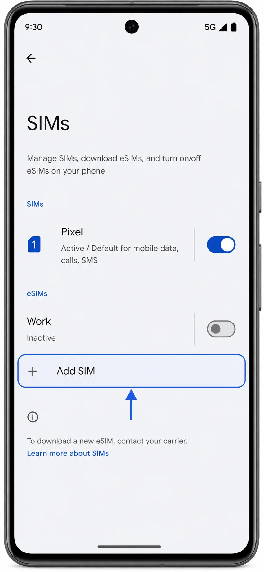 Add eSIM 7 Pro