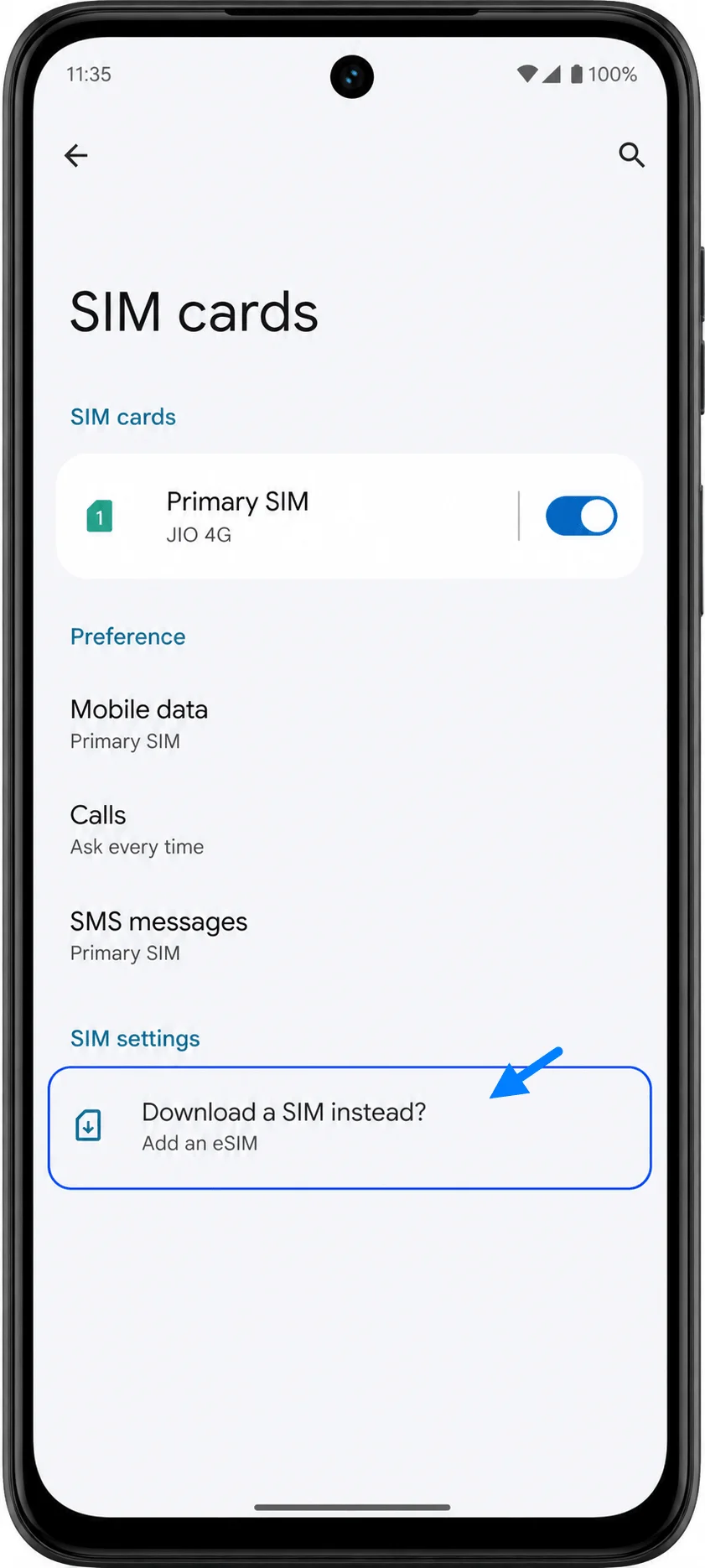 Add eSIM G53J