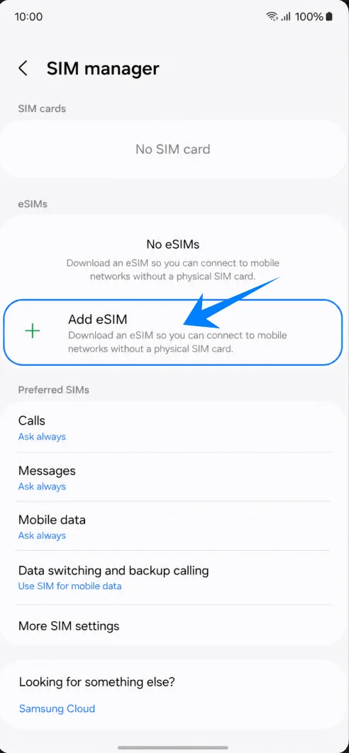 Add eSIM Note 20 Ultra
