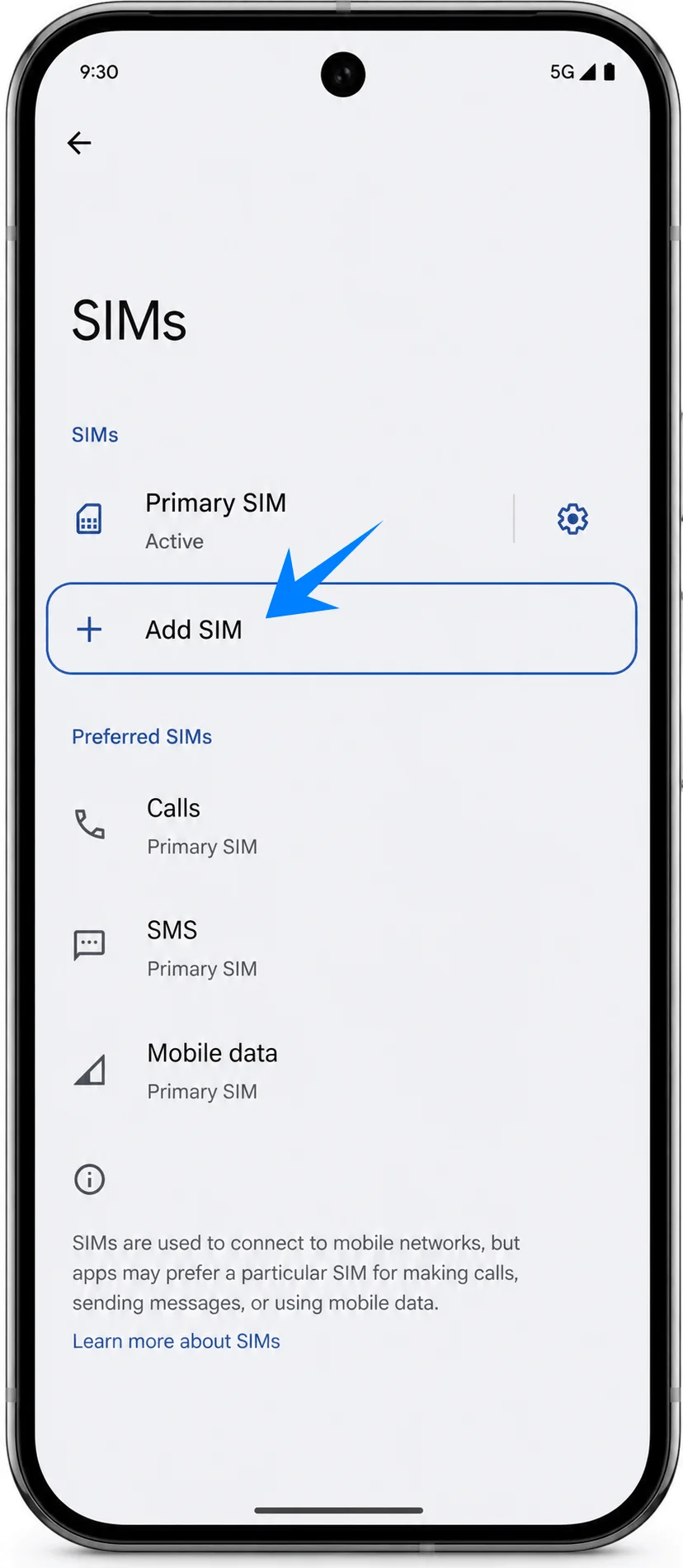 Add eSIM Pixel 9 Pro