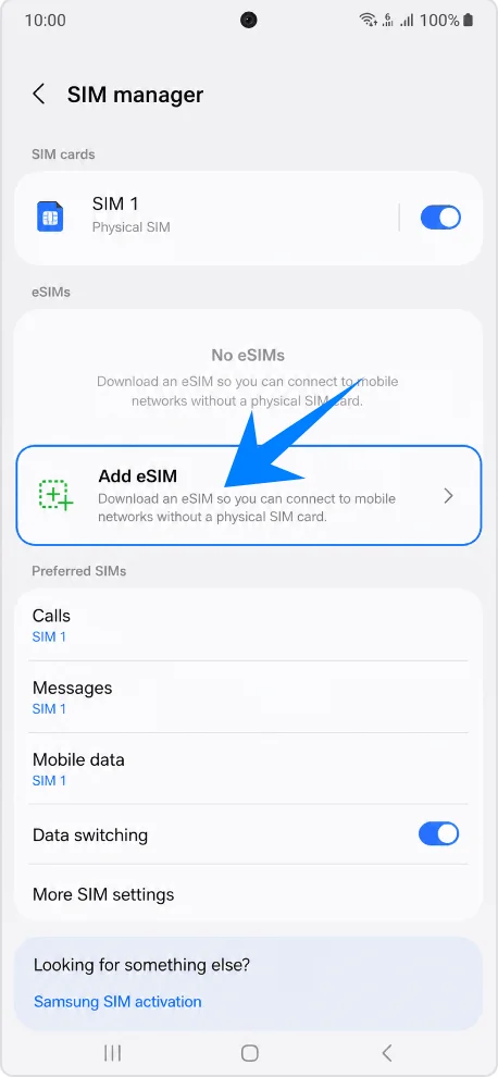 Add eSIM S24P