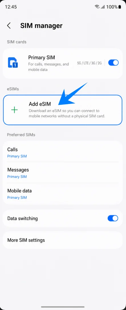 Add eSIM Z Flip5 Add eSIM Z Flip5