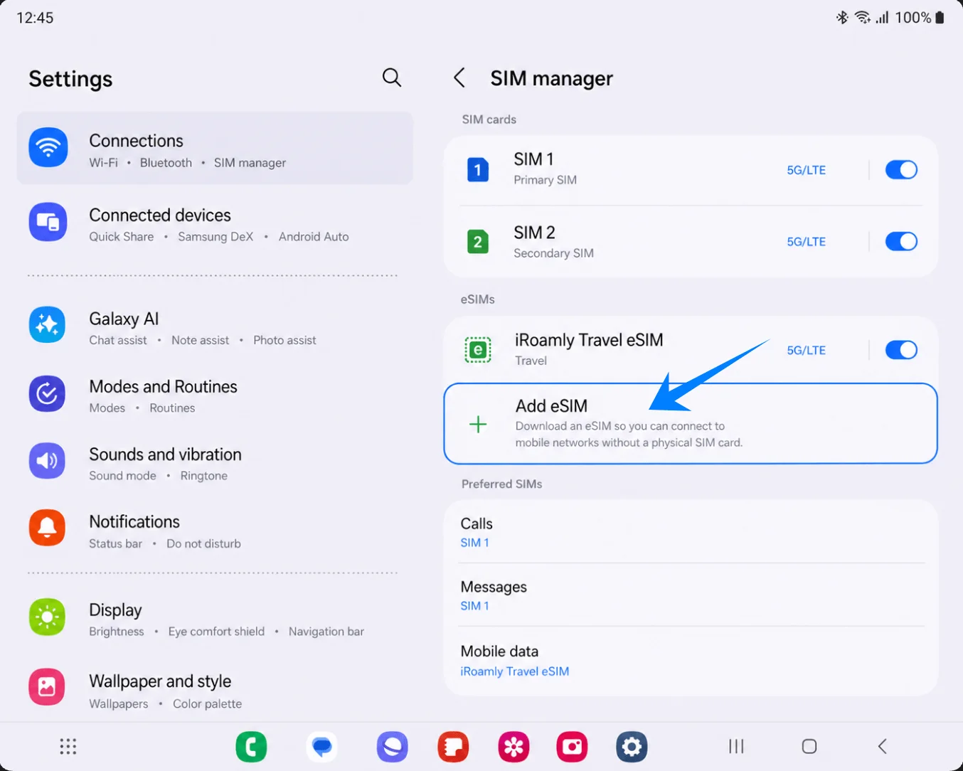 Add eSIM Z Fold2