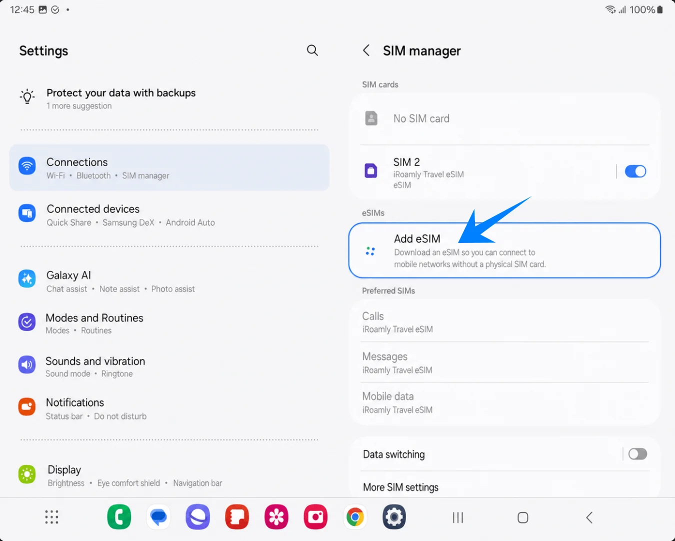 Add eSIM Z Fold3