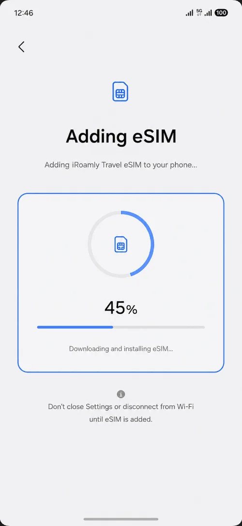 Adding eSIM A56