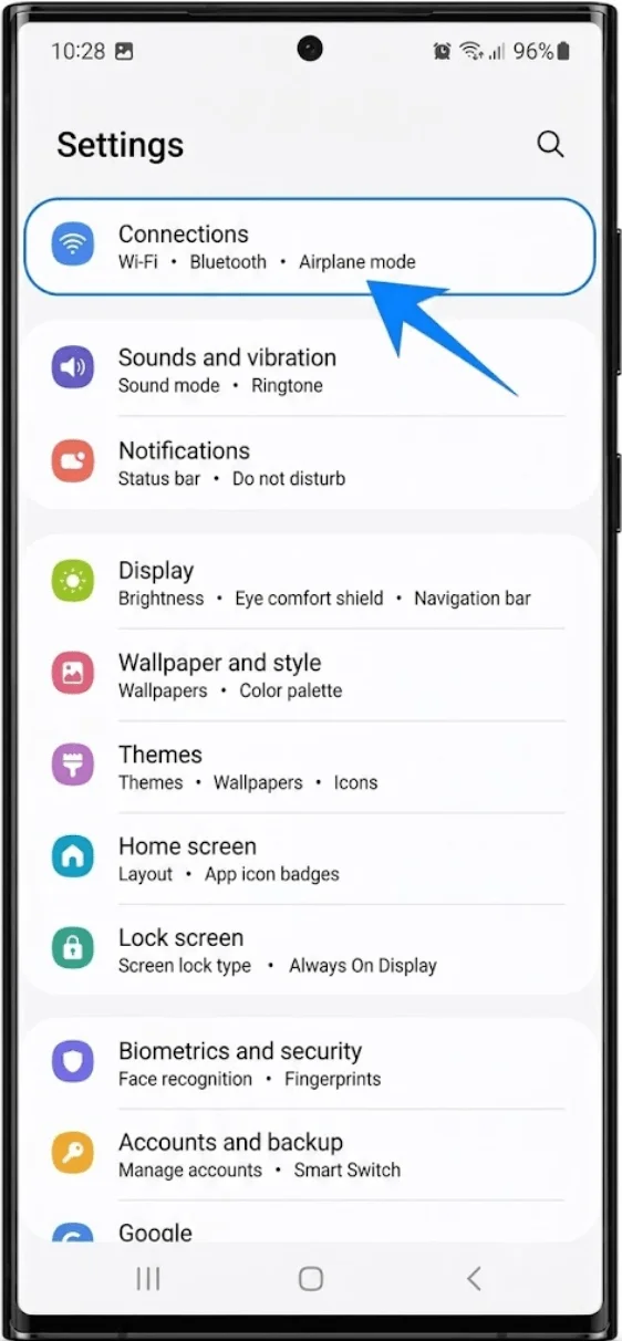 Connections S22 Ultra