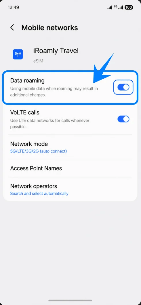 Data Roaming A56