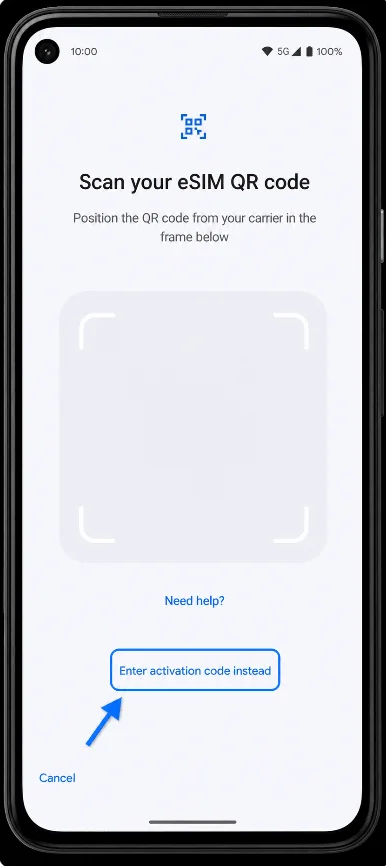 Enter Activation Code 5a