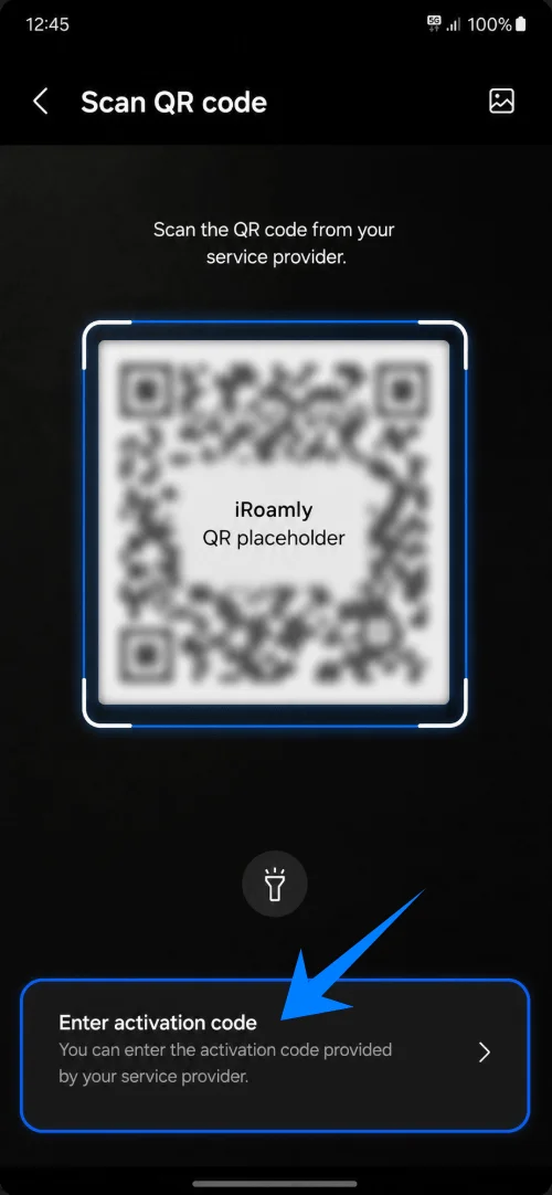 Enter Activation Code A55