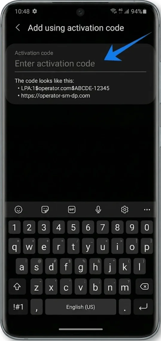 Enter Activation Code S20 Ultra