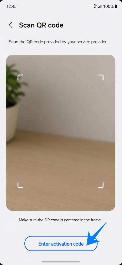 Enter Activation Code S25 Edge