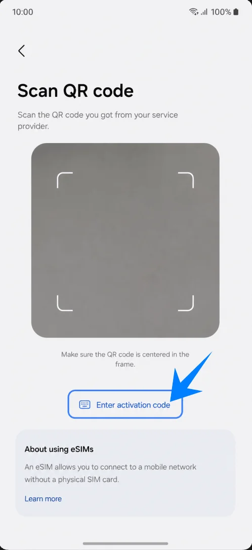 Enter Activation Code S25 FE Enter Activation Code S25 FE