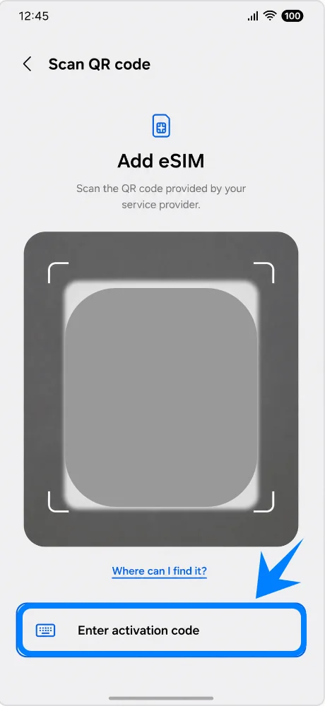 Enter Activation Code S25P