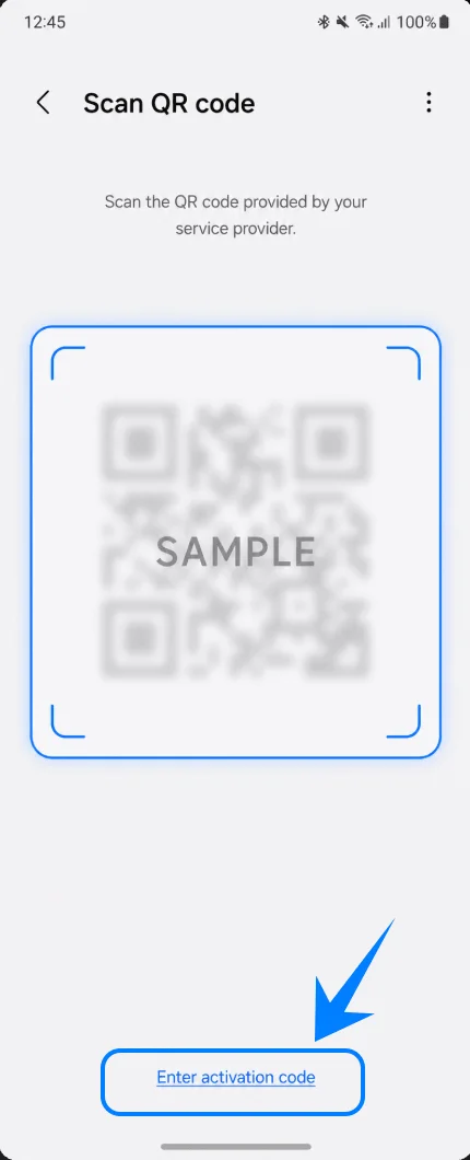 Enter Activation Code Z Flip4