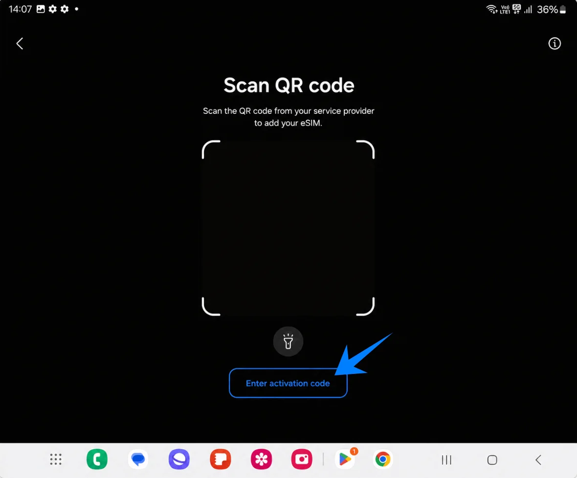 Enter Activation Code Z Fold5