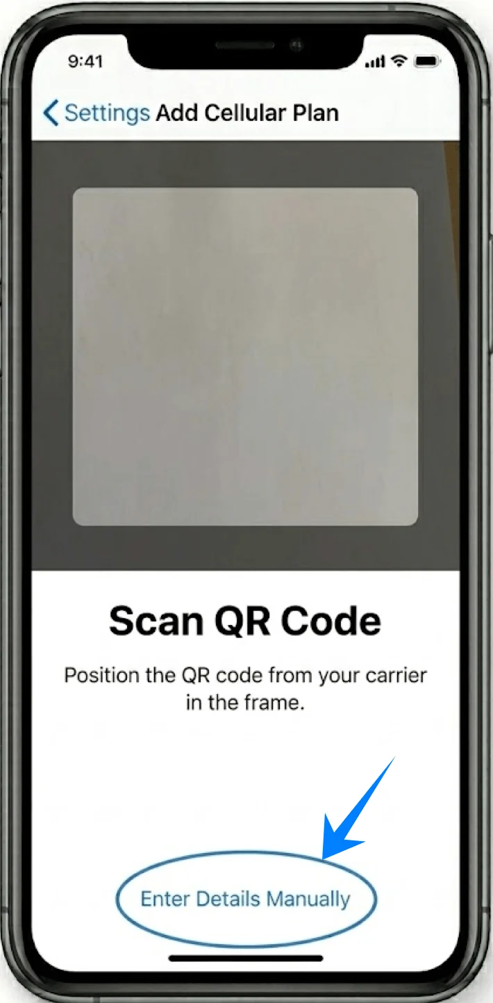 Enter Details Manually 11 Pro
