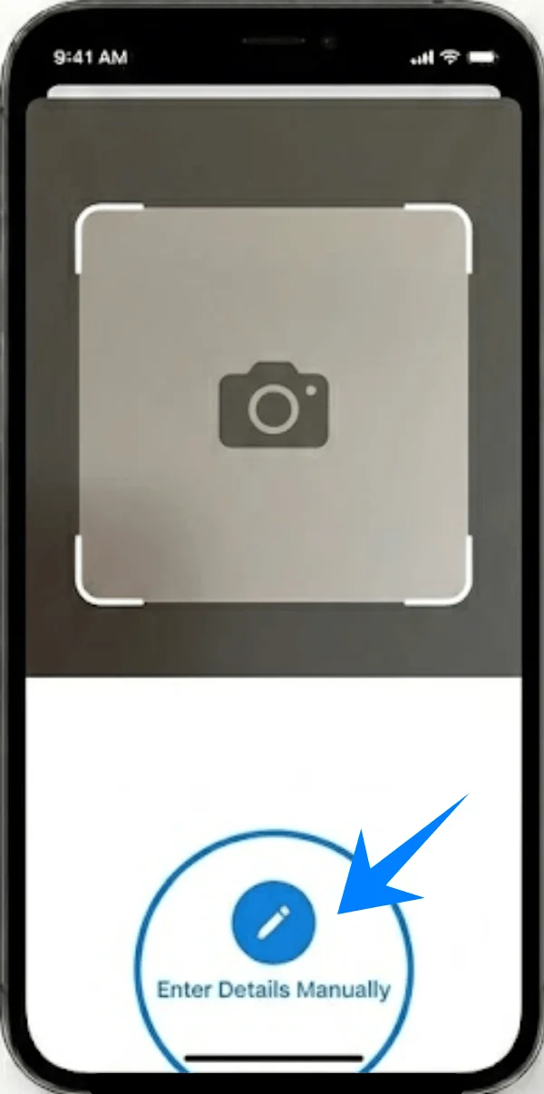 Enter Details Manually 12 Pro