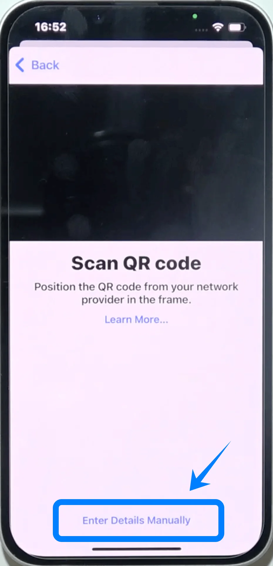 Enter Details Manually 14 Plus