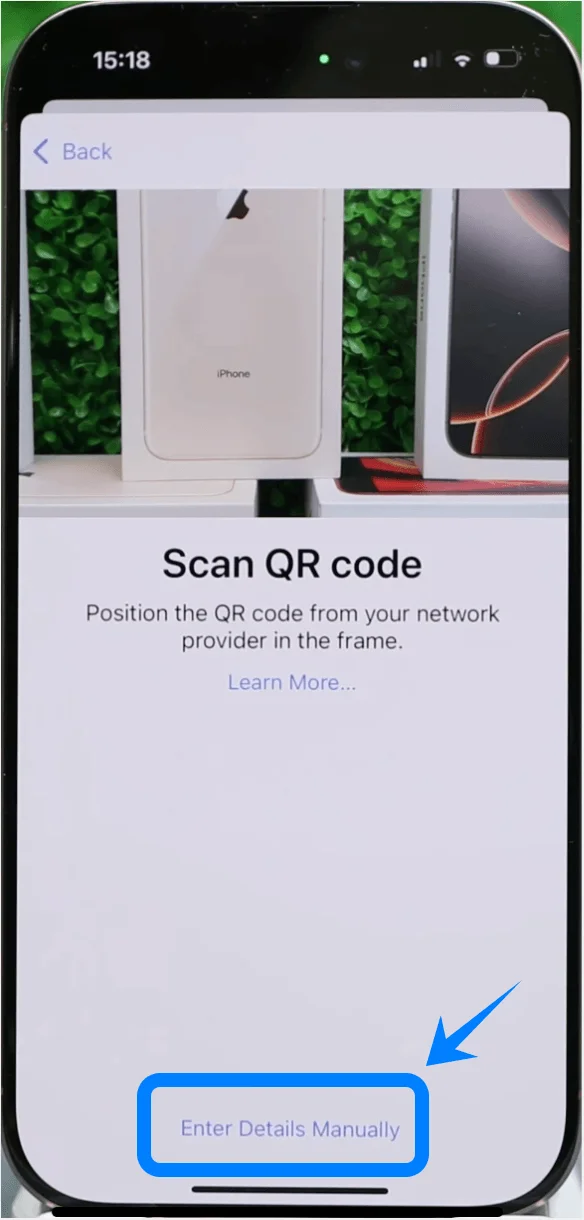 Enter Details Manually 15 Pro