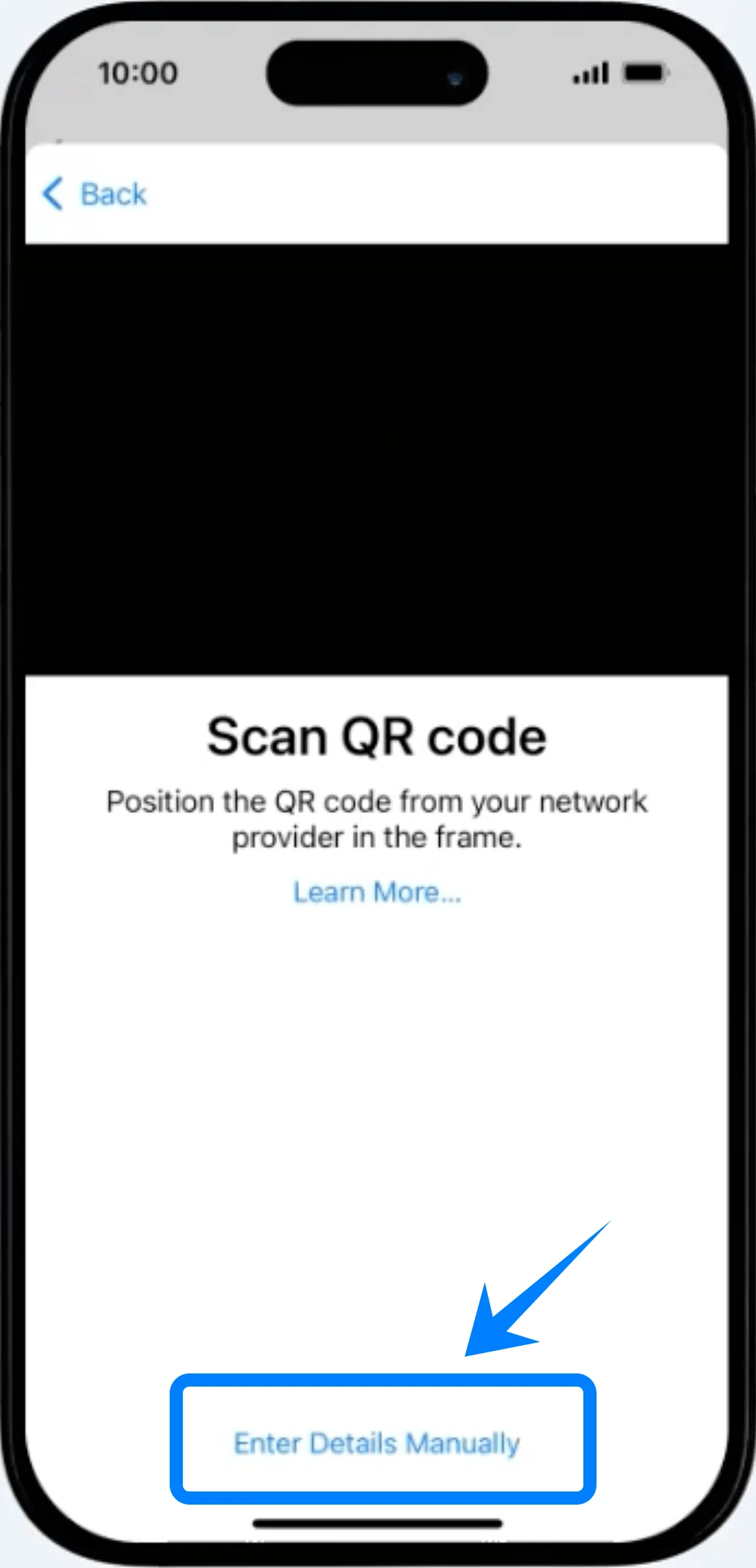 Enter Details Manually 16 Plus