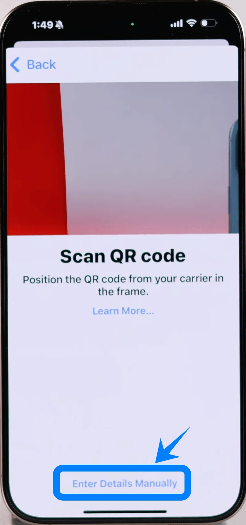 Enter Details Manually 16 Pro