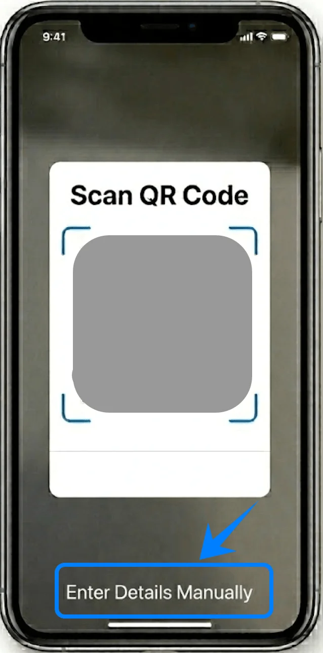 Enter Details Manually XR