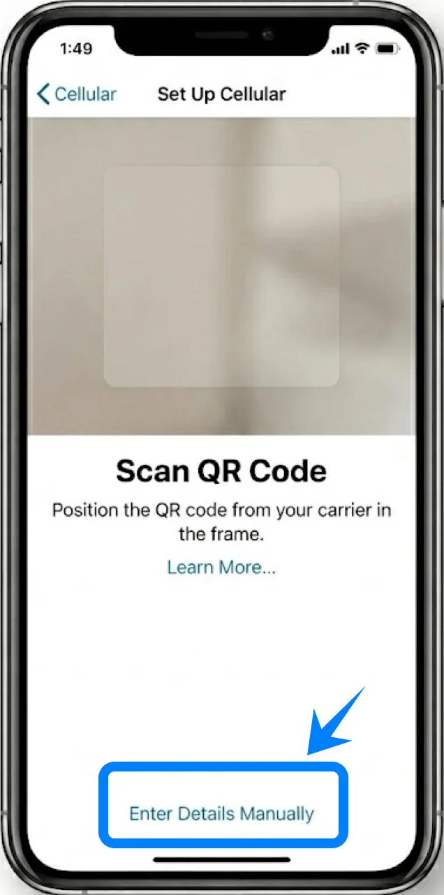 Enter Details Manually XS Max Enter Details Manually XS Max