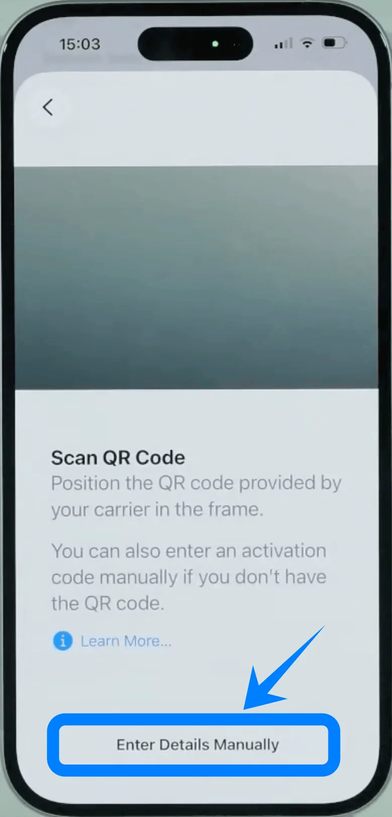 Enter Details Manually
