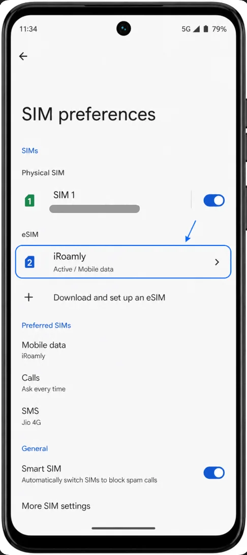 eSIM Is Installed G53