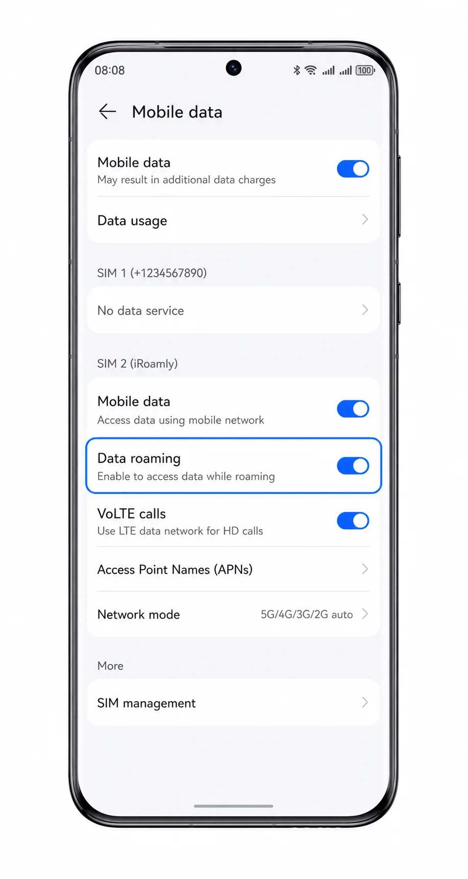 Huawei Pura 70 Pro Mobile Data Huawei Pura 70 Pro Mobile Data