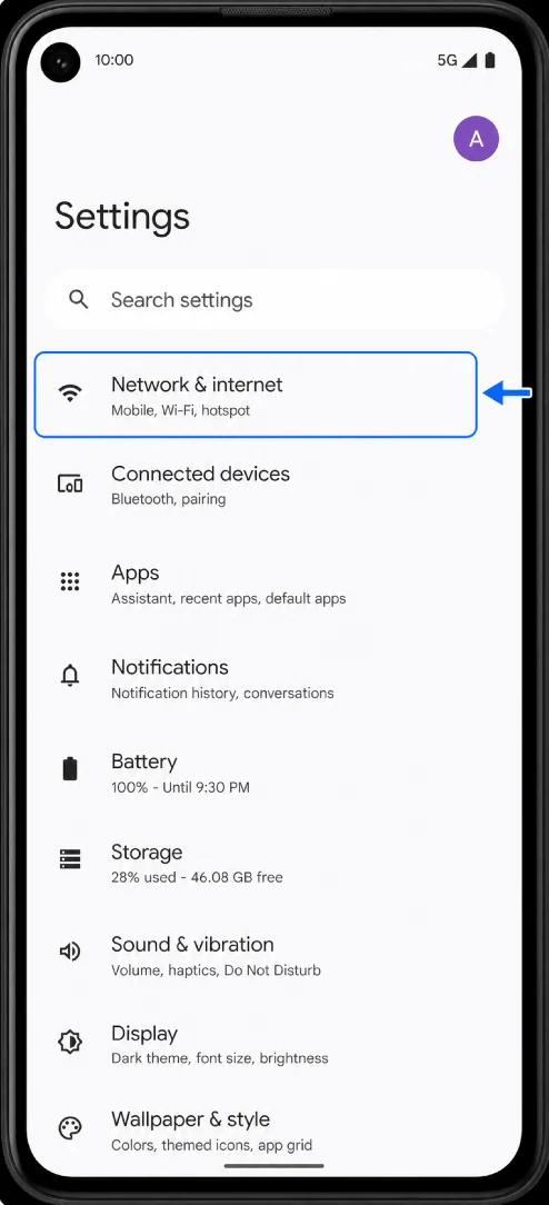 Network and Internet 4a 5G