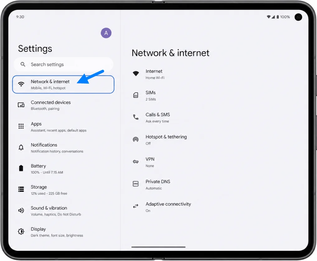 Network and Internet Pixel Fold
