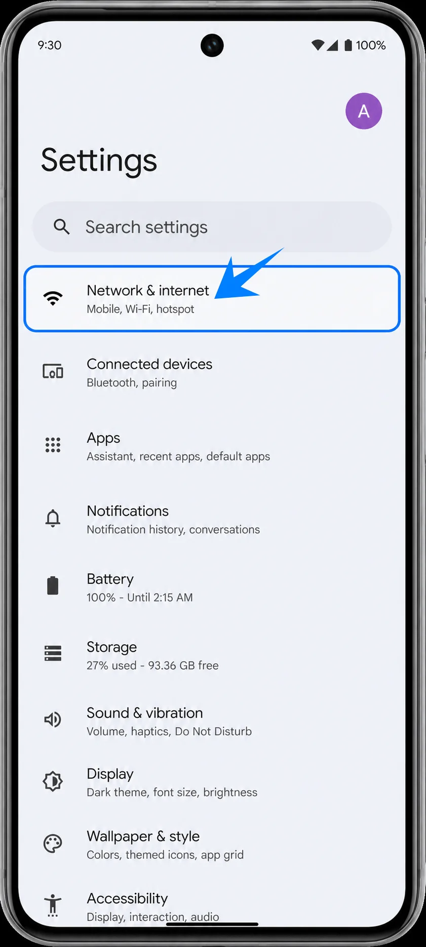 Network and Internet Pixel 8
