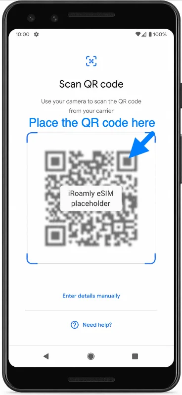 Place the QR Code 3