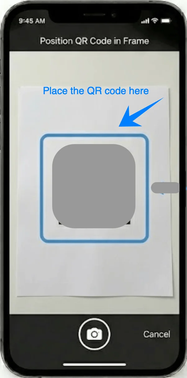 Place the QR Code Here 12 Pro