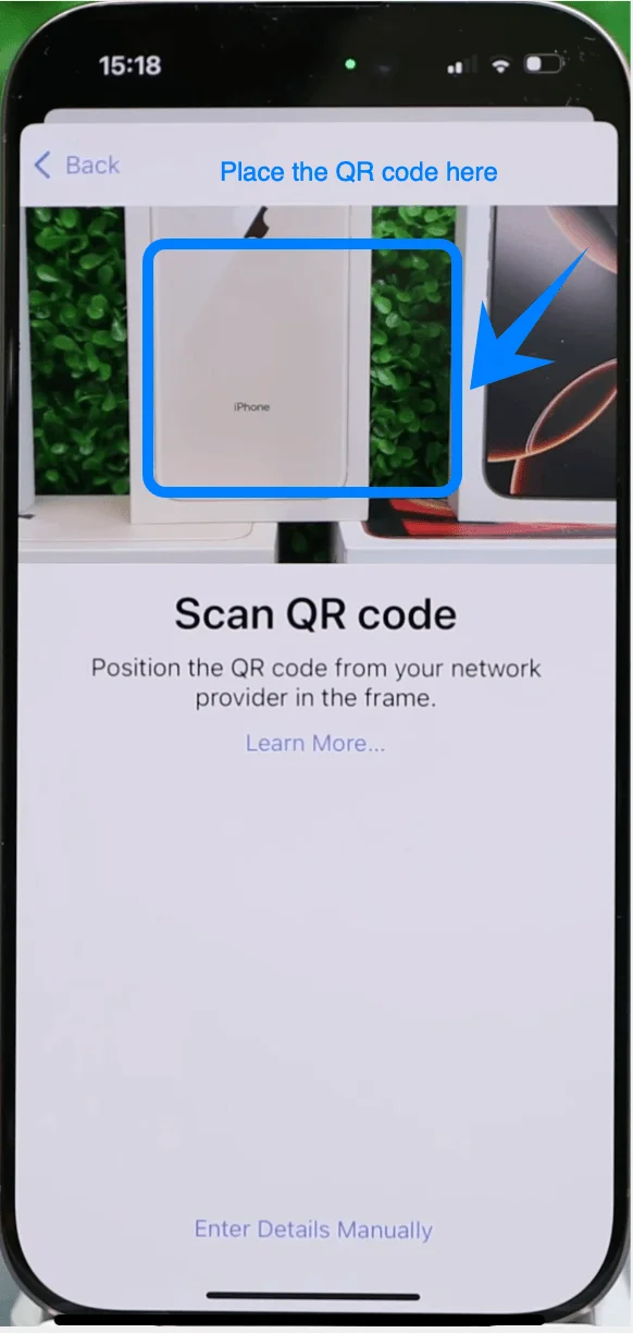 Place the QR Code Here 15 Pro
