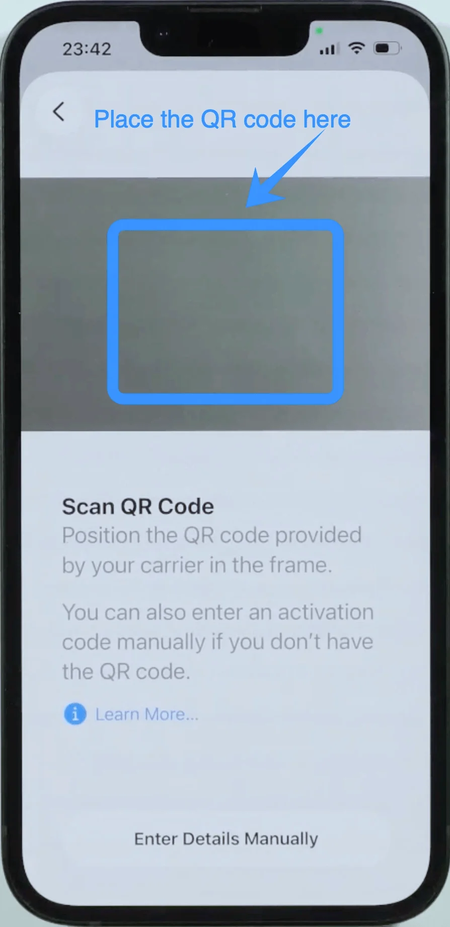Place the QR Code Here 17 E