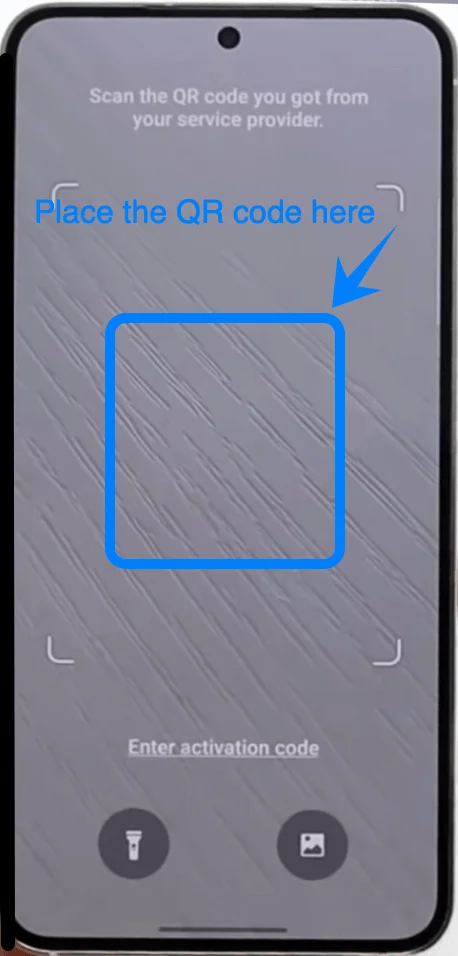 Place the QR Code Pro S22