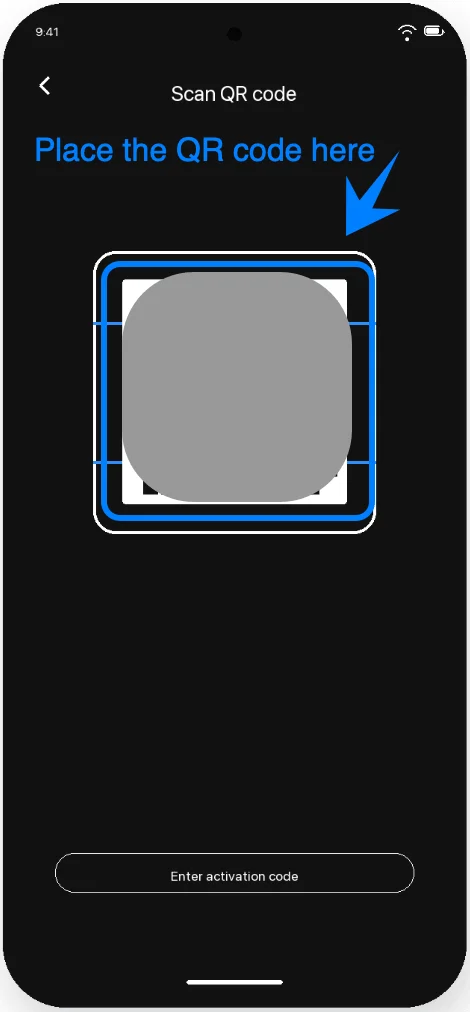 Place the QR Code S24