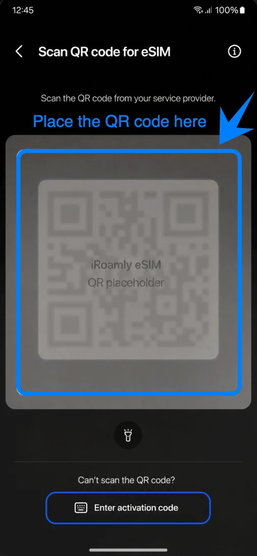 Place the QR Code XCover7 Pro Place the QR Code XCover7 Pro