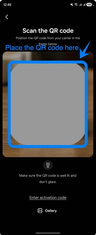 Place the QR Code Z Flip6 Place the QR Code Z Flip6
