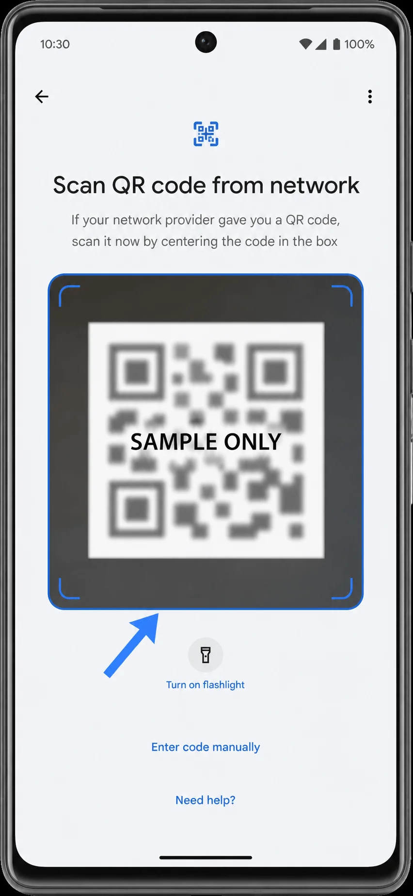 Place the QR Code 7 Pro