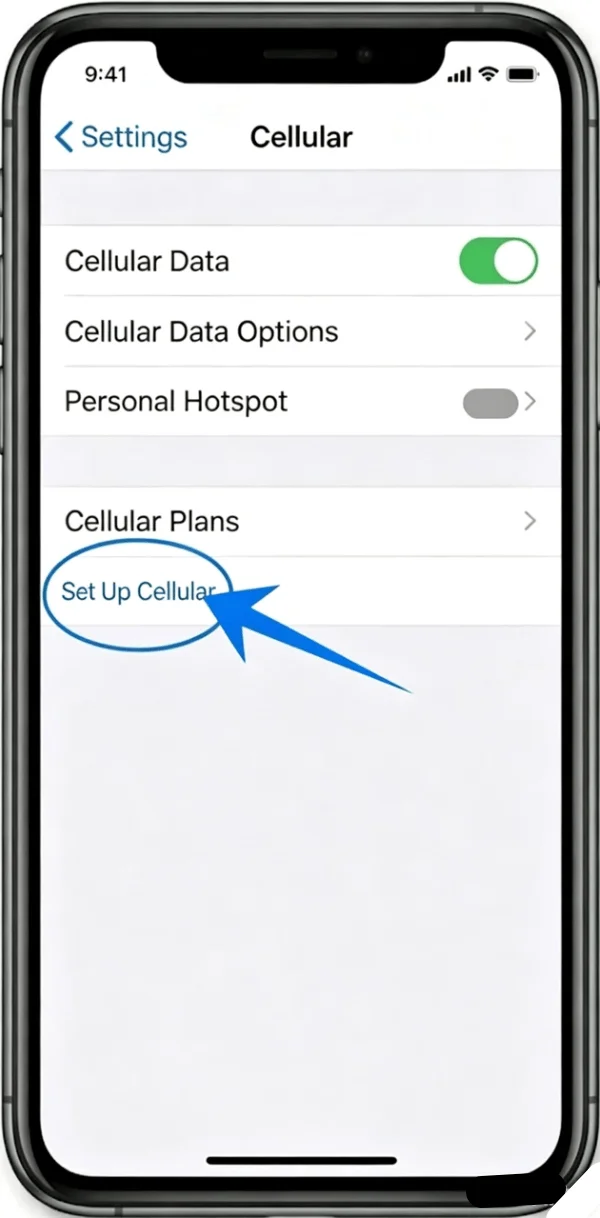 Set Up Cellular 11 Pro