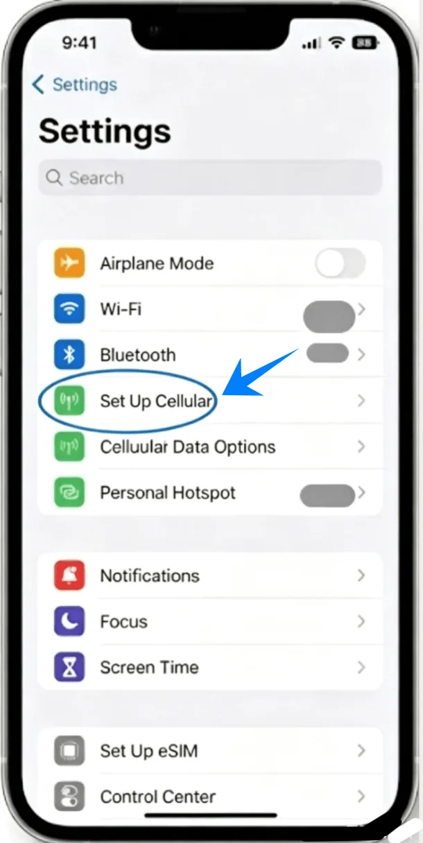 Set Up Cellular 13
