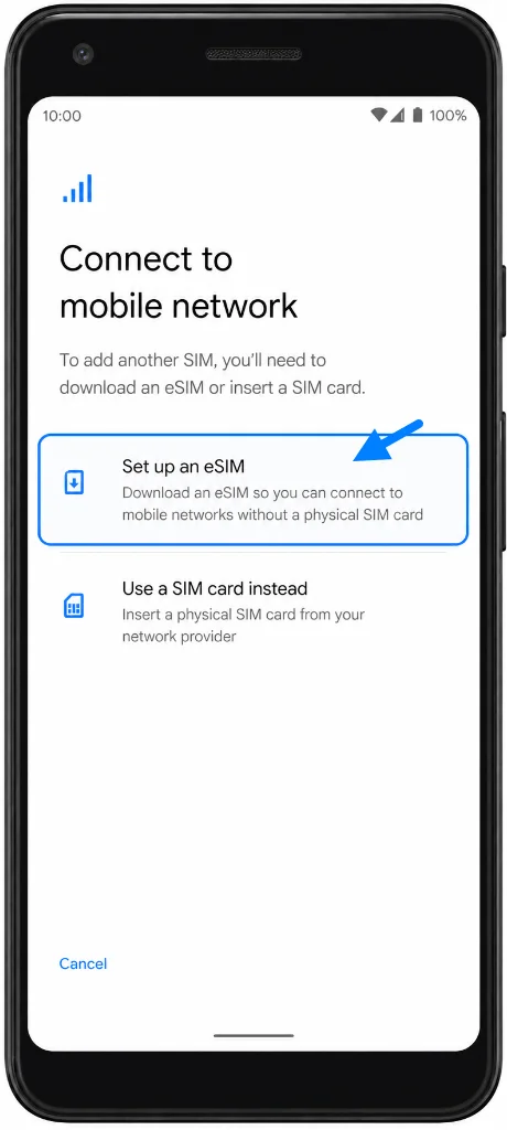 Set Up eSIM 2 XL