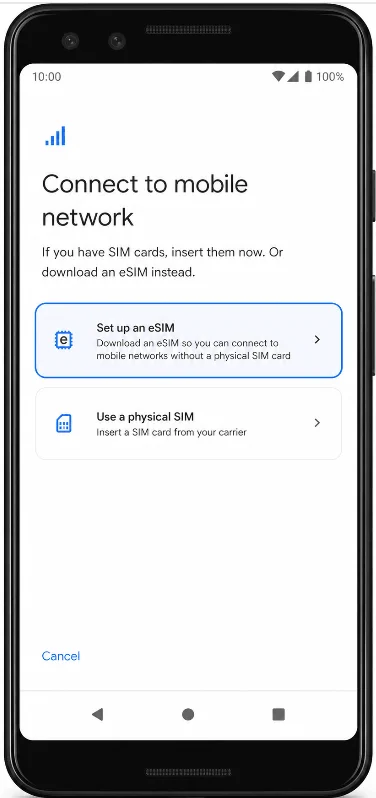 Set Up eSIM 3
