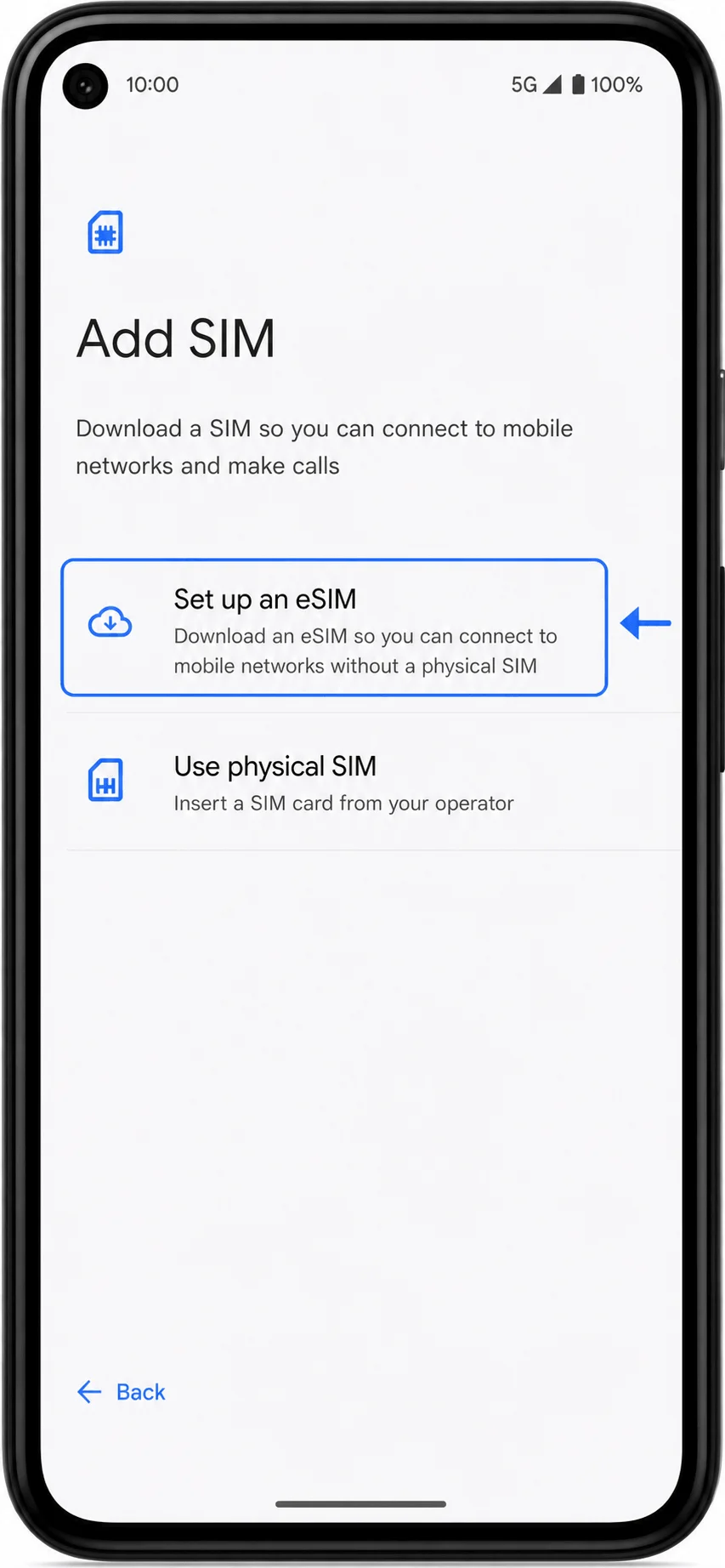 Set Up eSIM 5